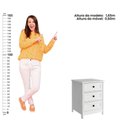 Ver mais imagens de Cômoda 6 Gav+2 Mesas de Cabeceira Ditália Dm-217 Dm-111 Cor:branco