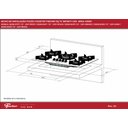 Ver imagem 4 de Fogão Cooktop Fischer 5q Gás Tripla Chama Infinity Mesa Vidro Preto