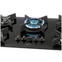 Ver imagem 2 de Fogão Cooktop Fischer 5q Gás Tripla Chama Infinity Mesa Vidro Preto