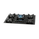 Ver imagem 1 de Fogão Cooktop Fischer 5q Gás Tripla Chama Infinity Mesa Vidro Preto