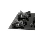 Ver imagem 3 de Fogão Cooktop Fischer 5q Gás Tripla Chama Infinity Mesa Vidro Preto