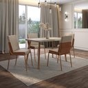Ver imagem 1 de Conjunto Sala de Jantar 4 Cadeiras San Lorenzo Carraro  