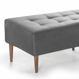 Recamier/Puff Basico 90cm - Cinza - 2