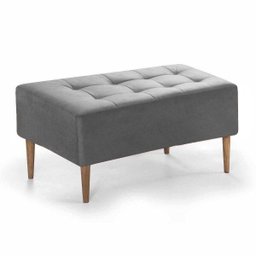 Recamier/Puff Basico 90cm - Cinza - 1