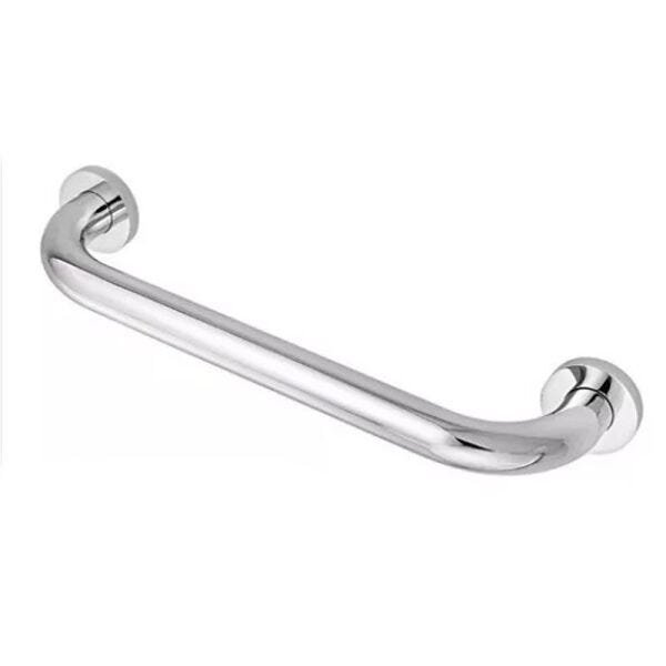 Alça de Apoio Banheiro Inox Barra 30cm Idoso Cadeirante Deficiente Acessibilidade Kit 2 unidades - 1