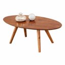 Ver imagem 2 de Mesa de Centro Oval em Madeira