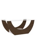 Ver imagem 3 de Mesa de Centro Onda Amendoa/Off White Artely