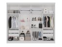 Ver imagem 6 de Guarda-Roupa Casal Modulado de Canto com 13 Portas Espaço para Cama Multimóveis Branco