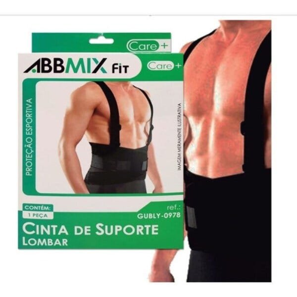 Colete postural lombar cinta ergonomica proteção da coluna reforcada abdominal dor costas - 2