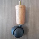 Ver imagem 6 de Conjunto 4 Pés para Cama Box Casal com Rodizio para Moveis Box Solteiro 13cm Dimader Mel
