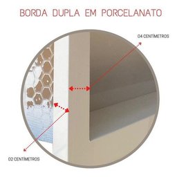 Nicho Porcelanato com Borda Dupla em Porcelanato Branco 60x32cm - 3