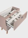 Ver imagem 6 de Gabinete para Banheiro com Tampo 80cm Retro MDF Rosa Milano - On Móveis