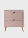 Ver imagem 2 de Gabinete para Banheiro com Tampo 80cm Retro MDF Rosa Milano - On Móveis