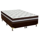 Ver imagem 1 de Cama Box Queen: Colchão Molas MasterPocket Ensacadas Orthoflex Seleto + Base CRC Suede Marrom(158x19
