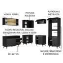 Ver imagem 5 de Armário de Cozinha Completa de Canto 402cm Preto Reims Madesa 01
