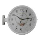 Ver imagem 1 de Relógio Parede Dupla Face Portal Retro Estaçao Trem Vintage Casa Decoraçao