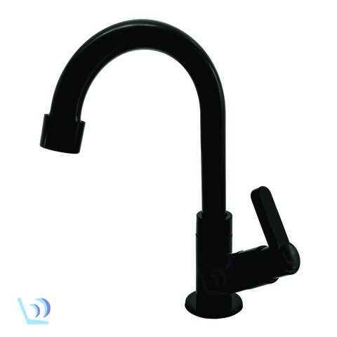 Torneira Lavatório Bancada Bica Móvel Banheiro Abs Preta 1098