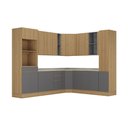 Ver imagem 2 de Cozinha Completa 13 Peças com Espaços para Micro-ondas e Tampos Slim Luciane Móveis