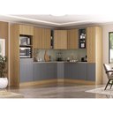 Ver imagem 1 de Cozinha Completa 13 Peças com Espaços para Micro-ondas e Tampos Slim Luciane Móveis