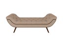 Ver imagem 4 de Puff Recamier Decorativo Tamanho Casal com Tachas 140 cm Santorini P05 Veludo Bege - Lyam Decor