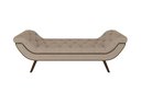Ver imagem 4 de Puff Recamier Decorativo Tamanho Casal com Tachas 140 cm Santorini P05 Veludo Bege - Lyam Decor