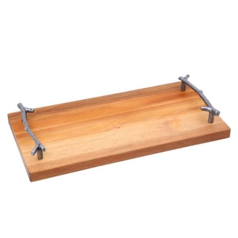 Bandeja Mimo Ac22412 Retangular Acácia Marrom