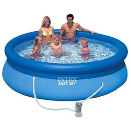 Piscina Intex 3853 L + Filtro 110v + Bomba + Capa + Forro - 1 Piscina Intex 3853 L + Filtro 110v + Bomba + Capa + Forro - 1