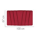 Ver imagem 2 de Painel Estofada Bélgica 100cm Solteiro para Cama Box Quarto Suede Vermelho - Gat Magazine
