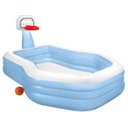 Ver imagem 1 de Piscina Familiar Swim Center Com Jogo De Basquetebol 682L