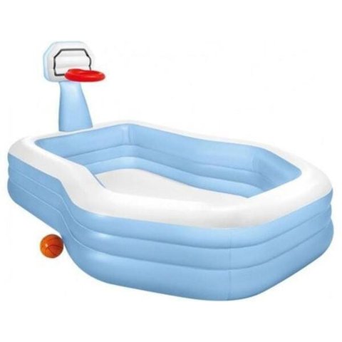 Piscina Familiar Swim Center Com Jogo De Basquetebol 682L