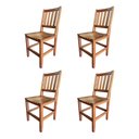 Ver imagem 1 de Kit com 4 Cadeiras Rusticas Madeira Maciça Confort para Restaurantes Malbec