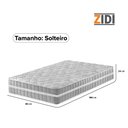 Ver imagem 4 de Colchão Solteiro Molas Ensacadas Zidi Alabama 88x188x24cm