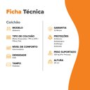 Ver imagem 3 de Colchão Solteiro Molas Ensacadas Zidi Alabama 88x188x24cm