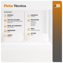 Ver imagem 3 de Colchão Solteiro Anjos Molas Ensacadas Alabama 88x188x24cm