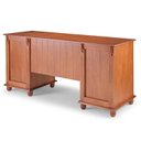 Ver imagem 3 de Escrivaninha Linz 7 Gavetas 80 X 176 X 50 Cm (a X L X P) Cor Imbuia Glazer