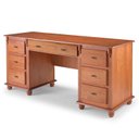 Ver imagem 1 de Escrivaninha Linz 7 Gavetas 80 X 176 X 50 Cm (a X L X P) Cor Imbuia Glazer