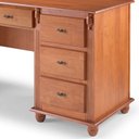Ver imagem 2 de Escrivaninha Linz 7 Gavetas 80 X 176 X 50 Cm (a X L X P) Cor Imbuia Glazer