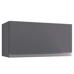 Armário Aéreo Geladeira Andréia 1 Porta 60 Cm Cinza Fosco Ajl Móveis - 1