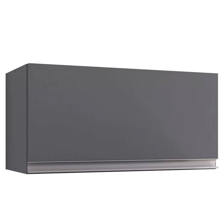 Armário Aéreo Geladeira Andréia 1 Porta 60 Cm Cinza Fosco Ajl Móveis Armário Aéreo Geladeira Andréia 1 Porta 60 Cm Cinza Fosco Ajl Móveis