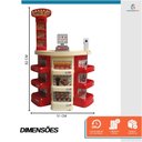 Ver imagem 2 de Mercadinho Infantil Mercado Caixa Registradora com 30 Peças e Carrinho de Compras Supermercado Brinq