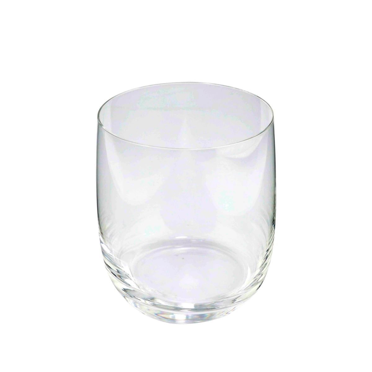 Jogo 6 Copos Baixos de Cristal - De Whisky, Água, Suco 390ml Full Fit - 2