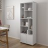 Livreiro Taurus Sala Escritório com 2 Portas e Nichos Branco - 2