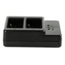 Carregador Duplo de Bateria para Gopro Hero 3, 3+ - 4