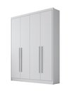Ver imagem 1 de Guarda Roupa Casal Moderni New 4 Portas 3 Gavetas Nh Rei de Casa Neve