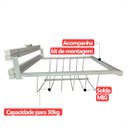 Ver imagem 5 de Lixeira de Rua Suspensa Retratil Grade Reforçada em Aço 50cm X 40cm