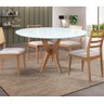 Mesas de Jantar Pandora Casa MAD Mesa Cone Branco 1,10m - 1