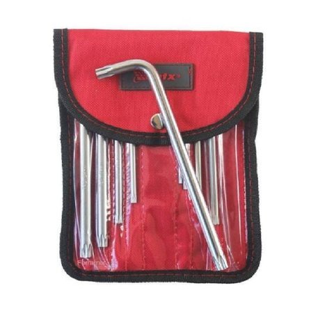 Chave Torx Longa Com Furo Cr-V T10 A T50 9 Peças 123139 Mtx