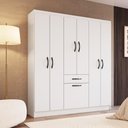 Ver imagem 2 de Guarda-roupa Laguna 6 Portas - Branco