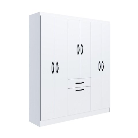 Guarda-roupa Laguna 6 Portas - Branco