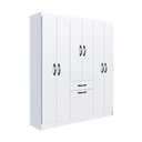 Ver imagem 1 de Guarda-roupa Laguna 6 Portas - Branco